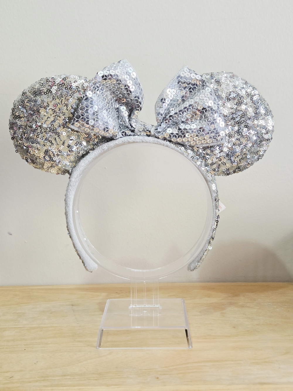 Tokyo Disneyland Resort - Silver - Sequin Minnie Ear Headband